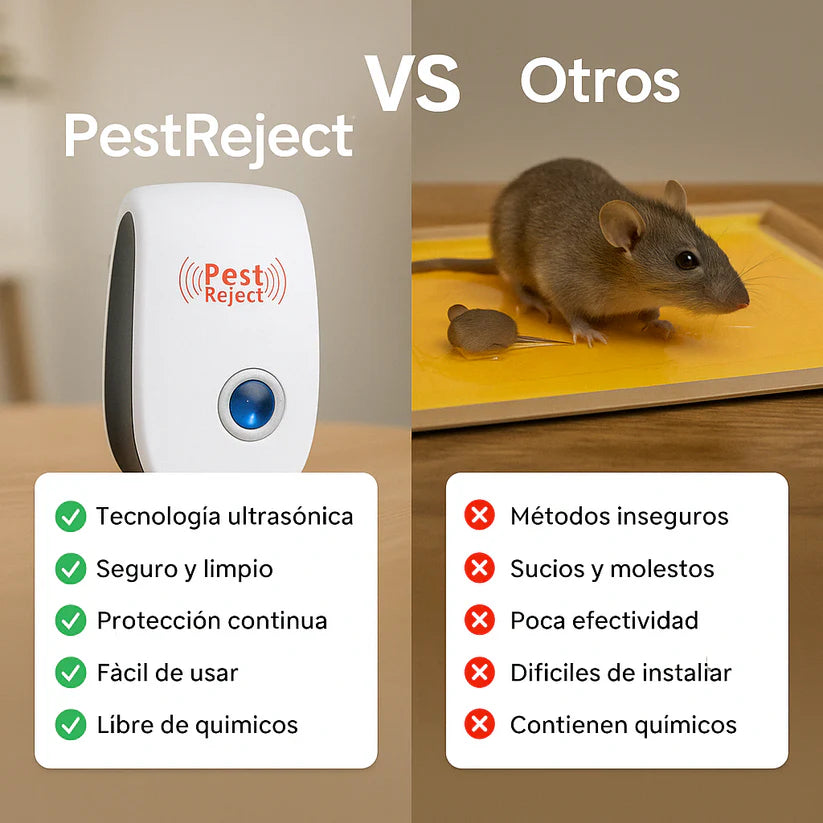 PestReject - Repelente Ultrasonico De Plagas