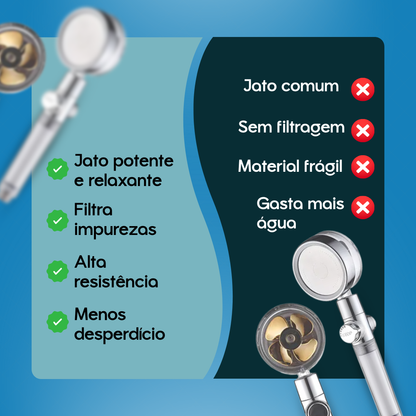 Ducha Alta Presión Con rotación 360 + 2 Filtros GRATIS 🎁